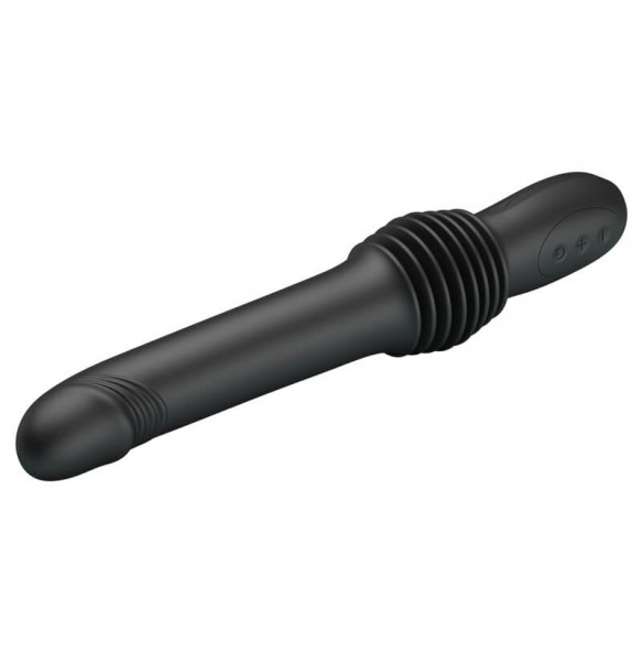 PRETTY LOVE - The Warrior Auto Thrusting Vibrators (Chargeable - Black)